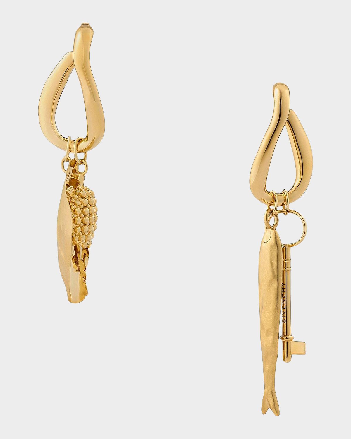 Givenchy Lucky Charms Asymmetric Dangle Earrings