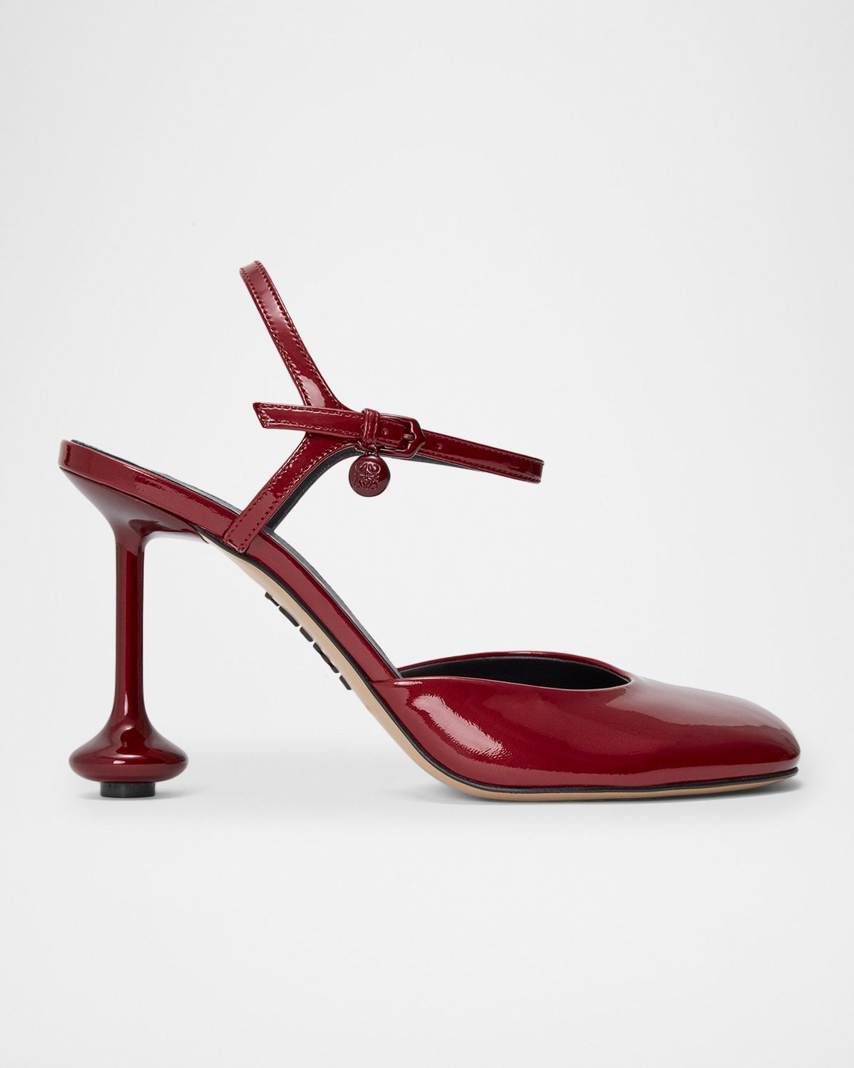 Loewe 90mm Toy Patent Leather Ankle-Strap Pumps