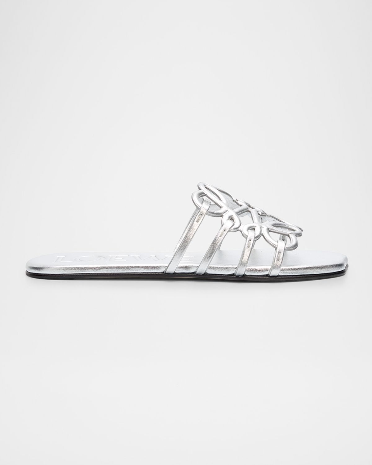 Loewe x Paula 's Ibiza Petal Anagram Metallic Leather Slide Sandals | Thumbnail 5 Loewe x Paula 's Ibiza Petal Anagram Metallic Leather Slide Sandals | Thumbnail 5