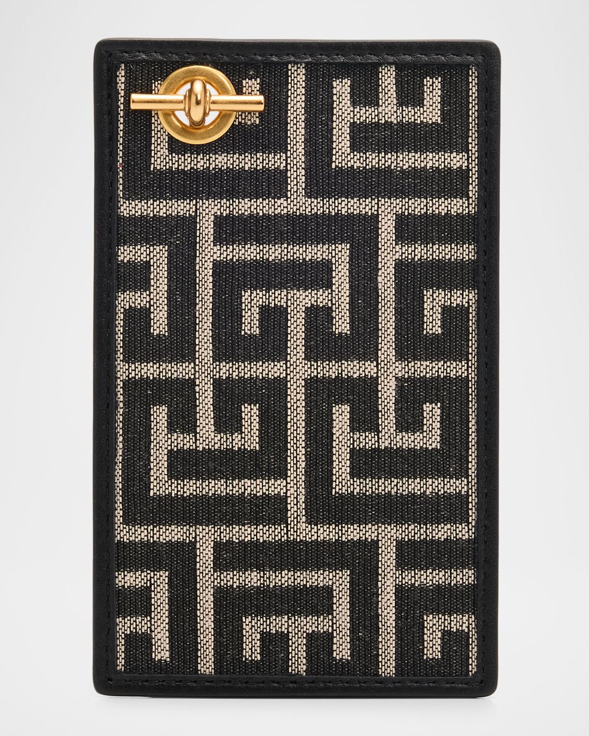 Balmain Pulse Card Holder in Monogram Jacquard