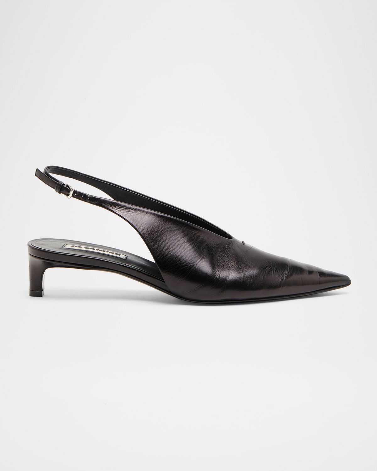 Jil Sander 35mm Leather Slingback Pumps
