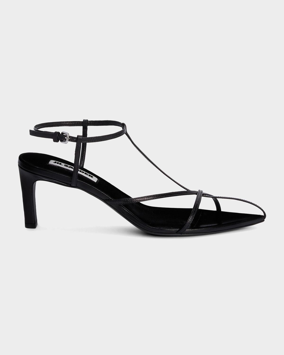 Jil Sander 65mm Leather Crisscross Ankle-Strap Sandals