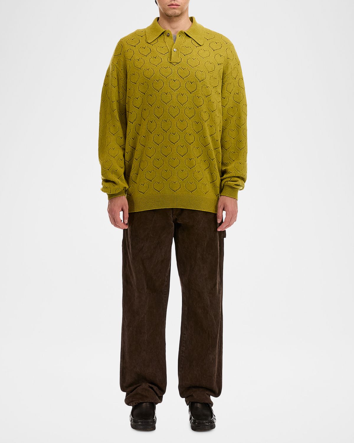 vowels Men 's Eyelet Polo | Thumbnail 3 vowels Men 's Eyelet Polo | Thumbnail 3
