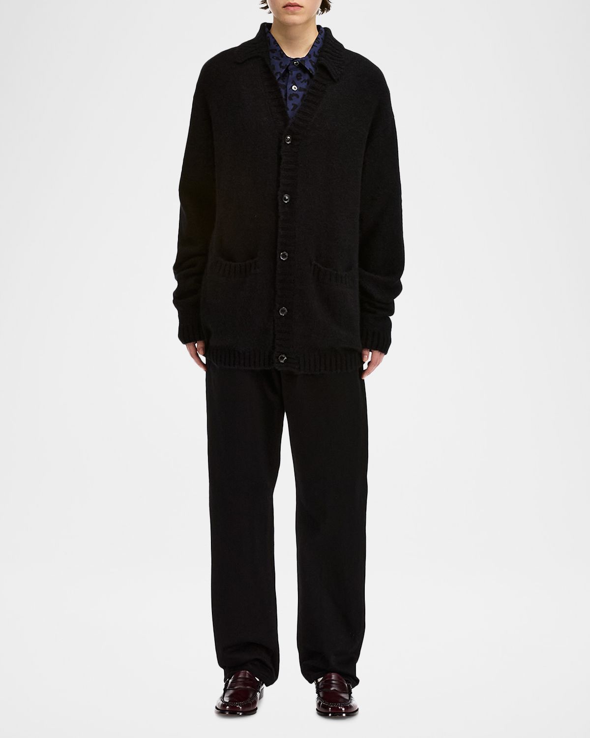 vowels Men 's Shirt Cardigan