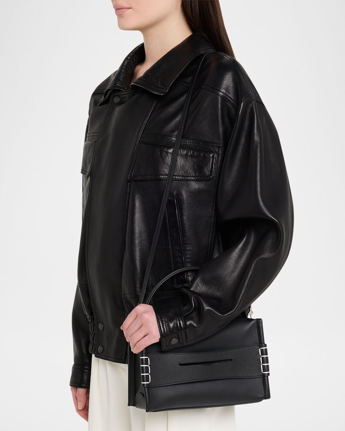 JW Anderson Small Loafer Leather Top-Handle Bag | Thumbnail 11