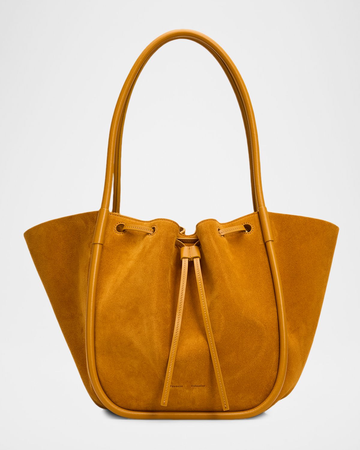Proenza Schouler Large Ruched Suede Tote Bag
