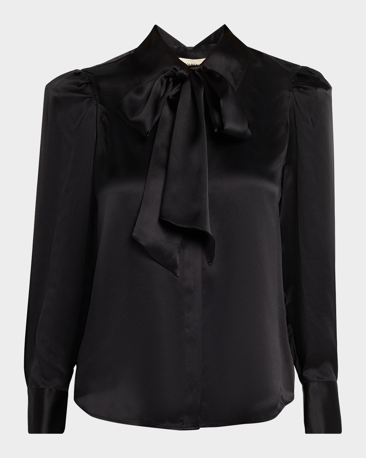 L 'Agence Honey Tie-Neck Silk Blouse | Thumbnail 6