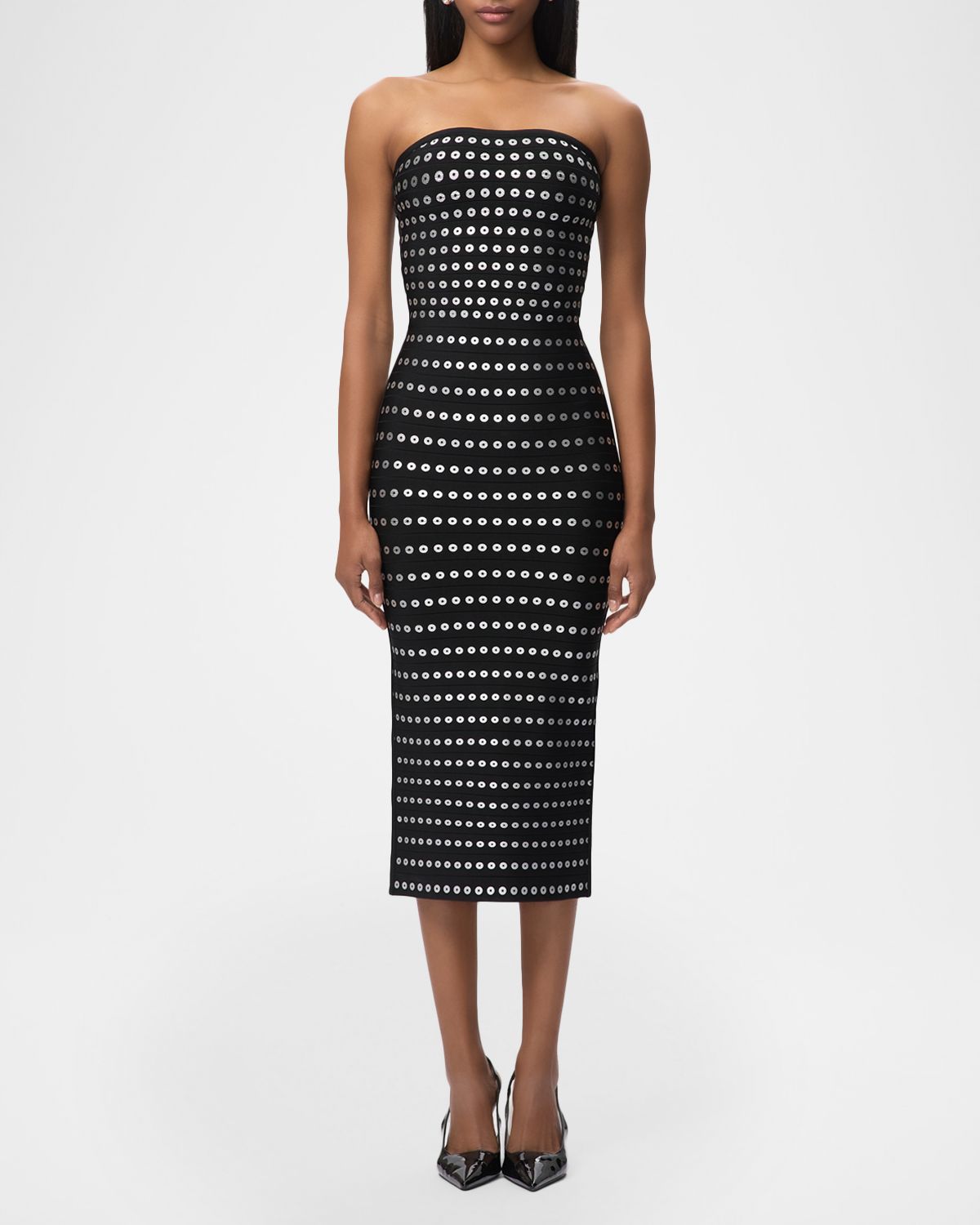 Herve Leger The Eira Grommet Bandage Dress