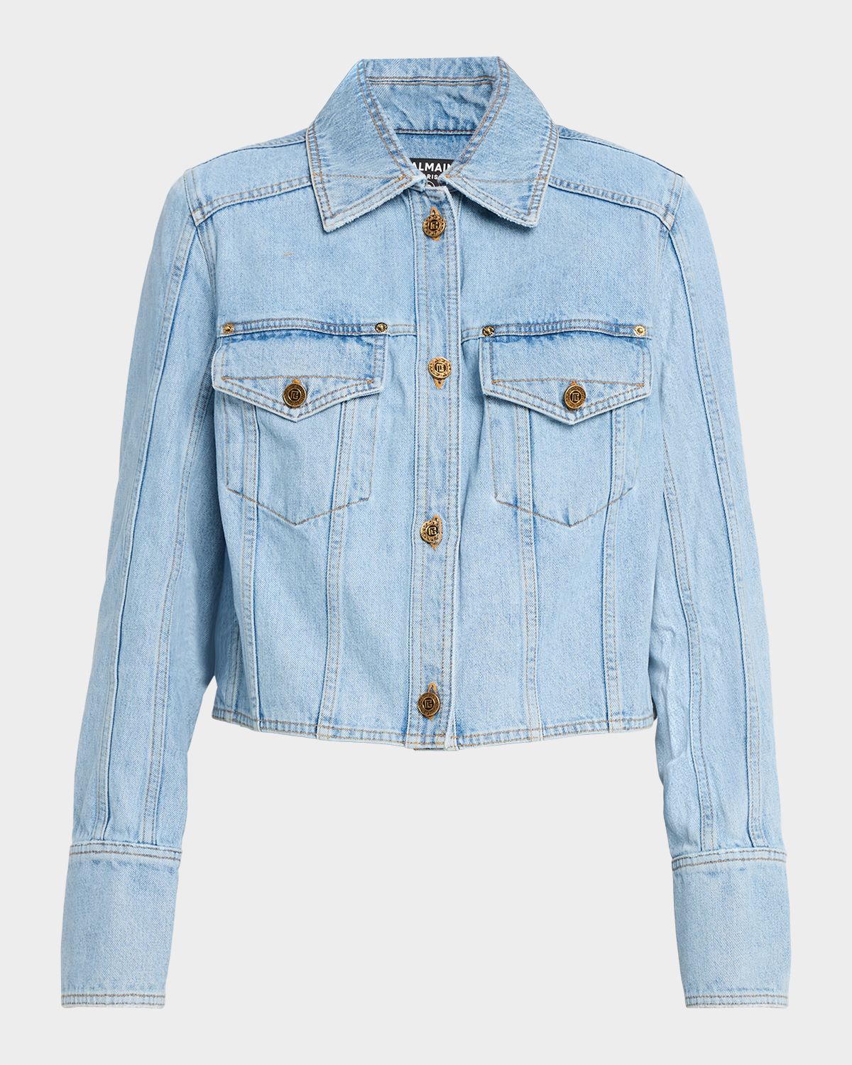 Balmain Two-Pocket Denim Jacket