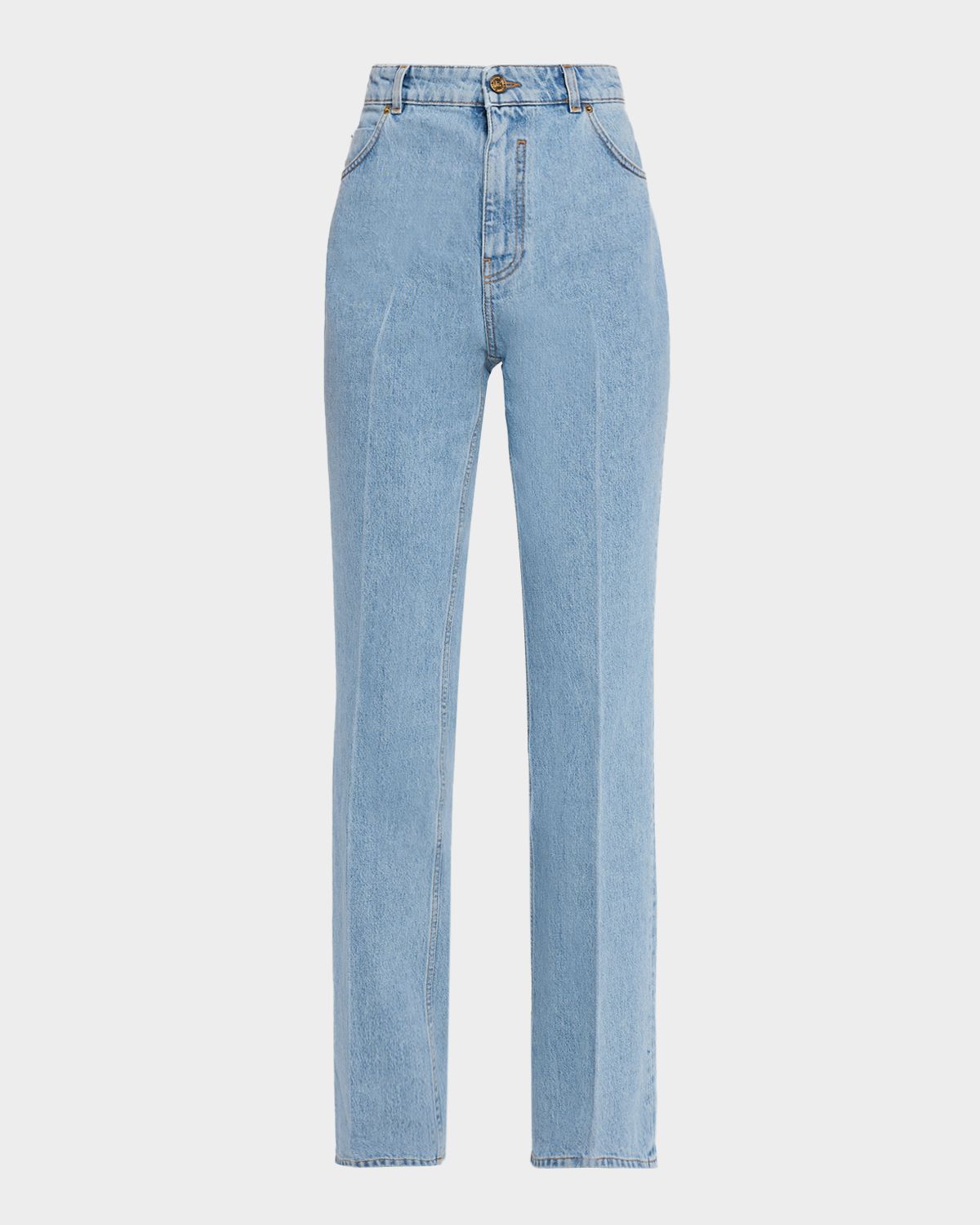 Balmain High-Waisted Flared Denim Jeans