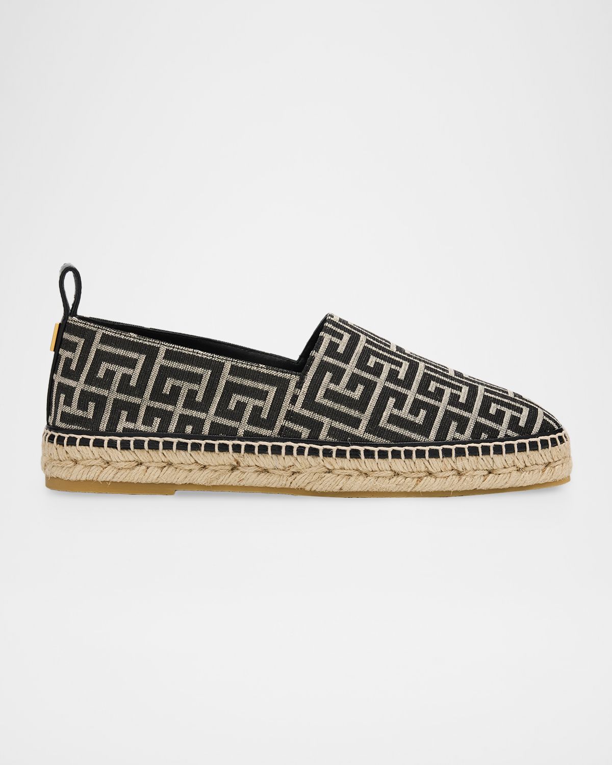 Balmain Men 's Monogram Jacquard Espadrilles
