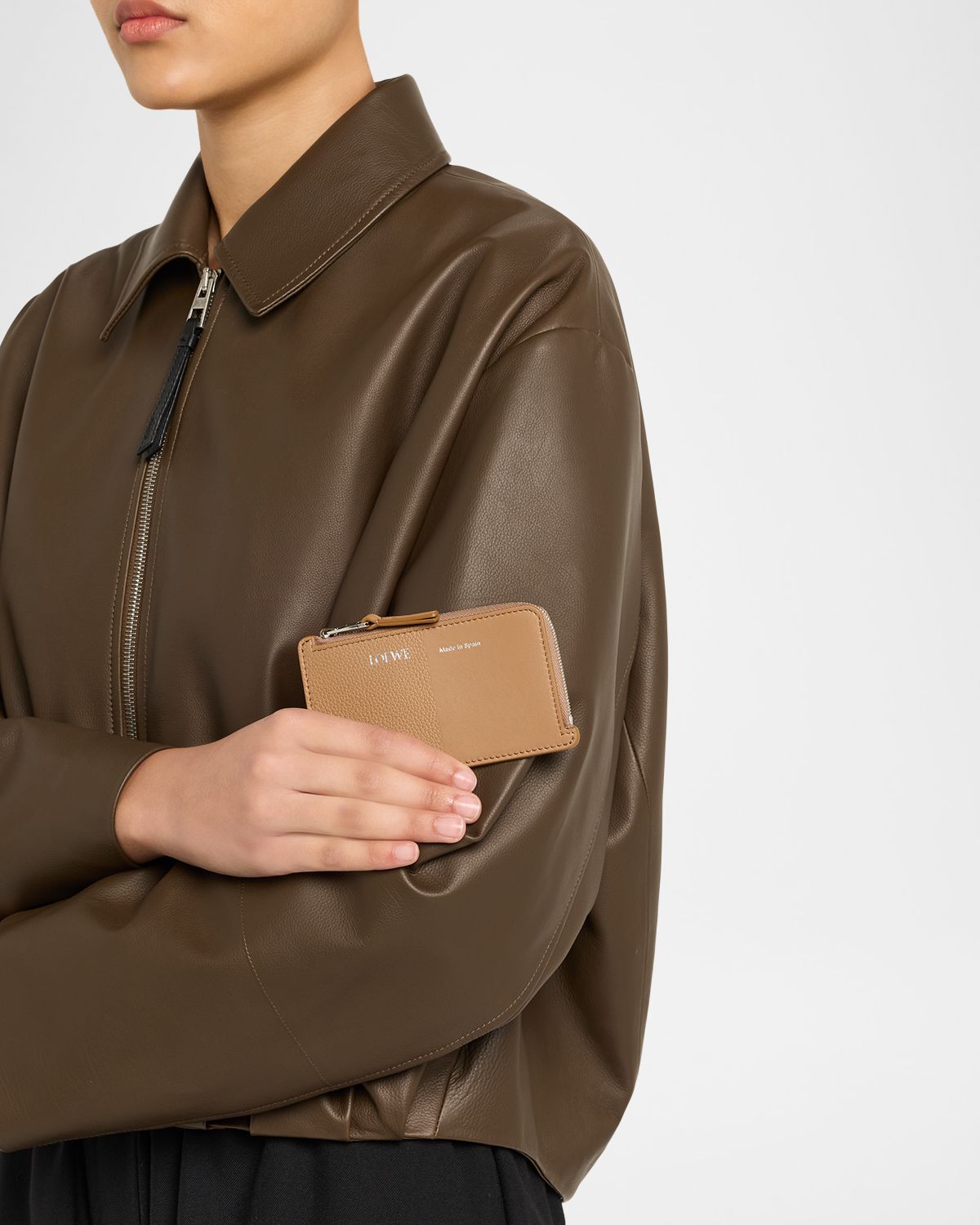 Loewe Smooth & Grained Leather Coin Cardholder