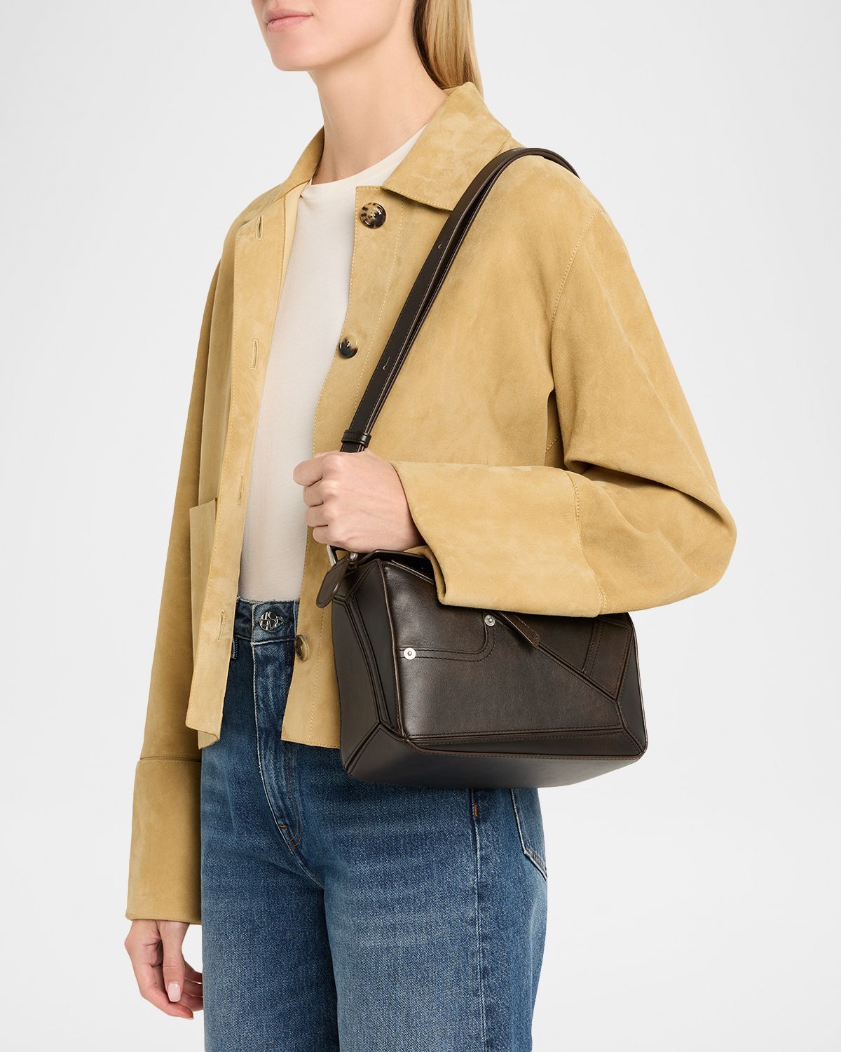 Loewe Puzzle Small Top-Handle Bag in Leather