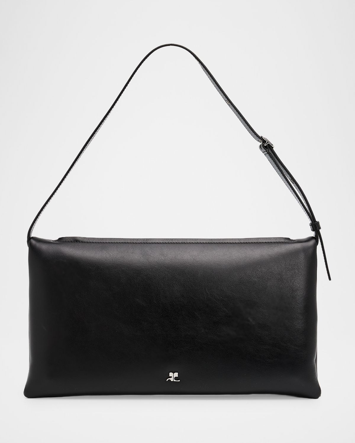 Courreges Cuff Slim Leather Shoulder Bag