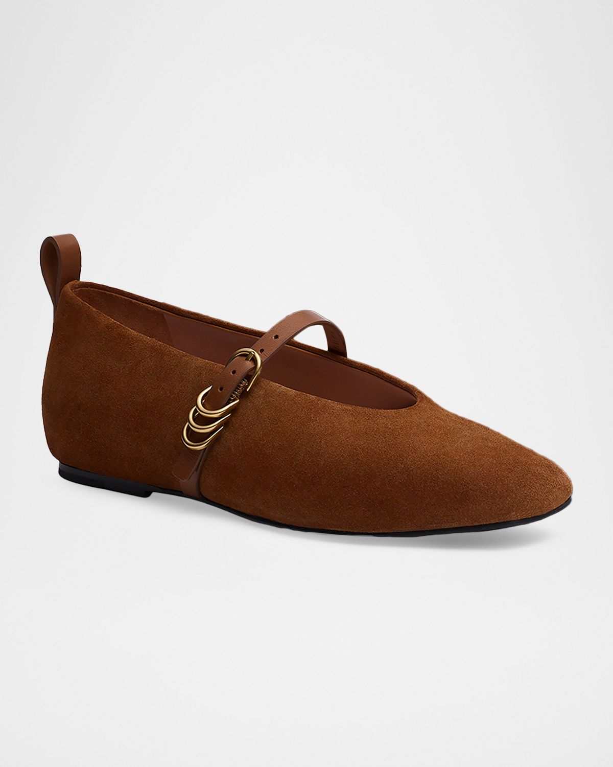 Rag & Bone Spire Suede Mary Jane Ballerina Flats