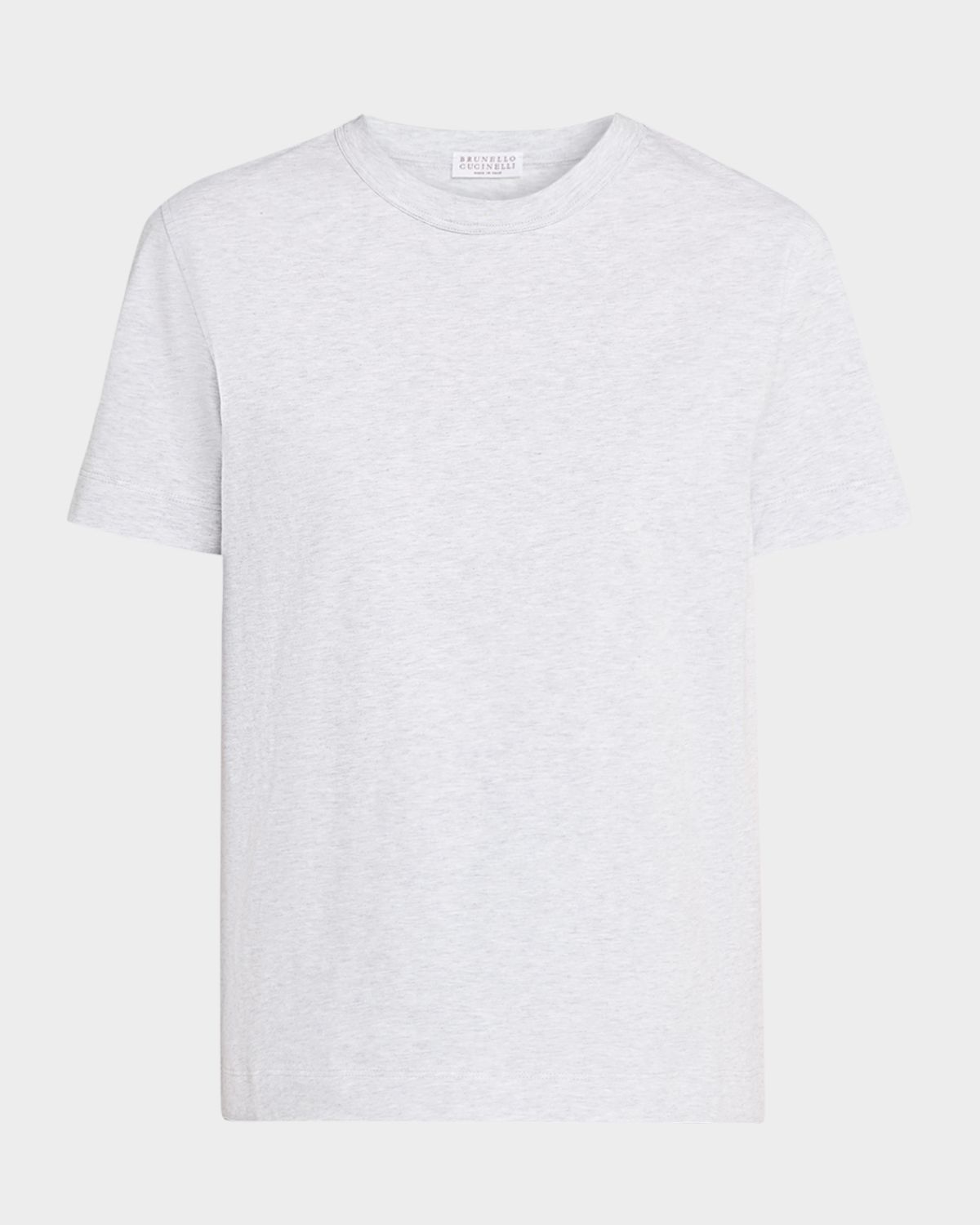 Brunello Cucinelli Flat Cotton Stretch Short-Sleeve T-Shirt