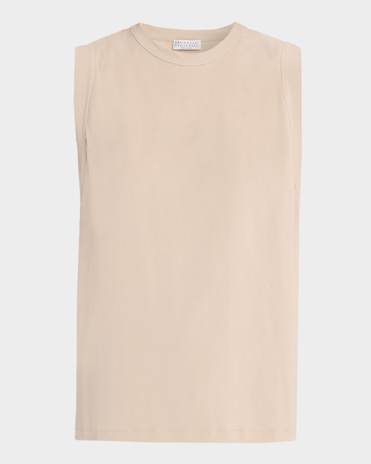 Brunello Cucinelli Cotton Stretch Loose Tank Top