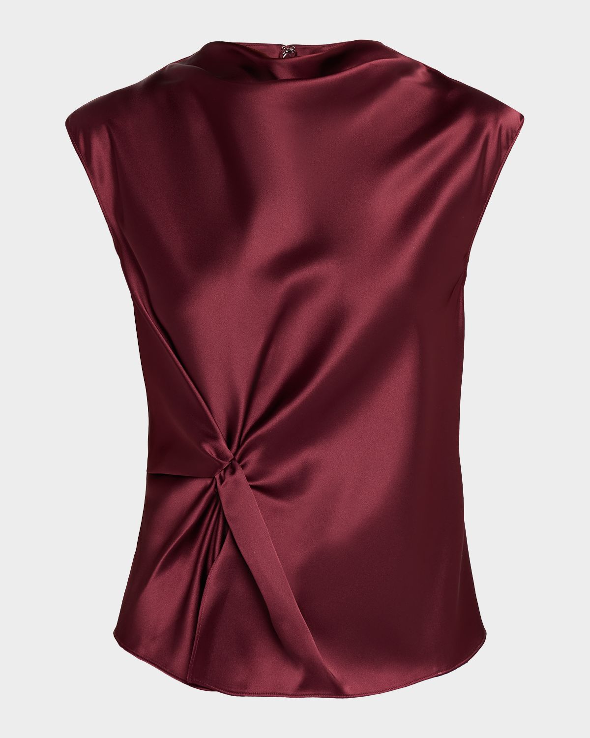 Tanya Taylor Robin Satin Twist Top
