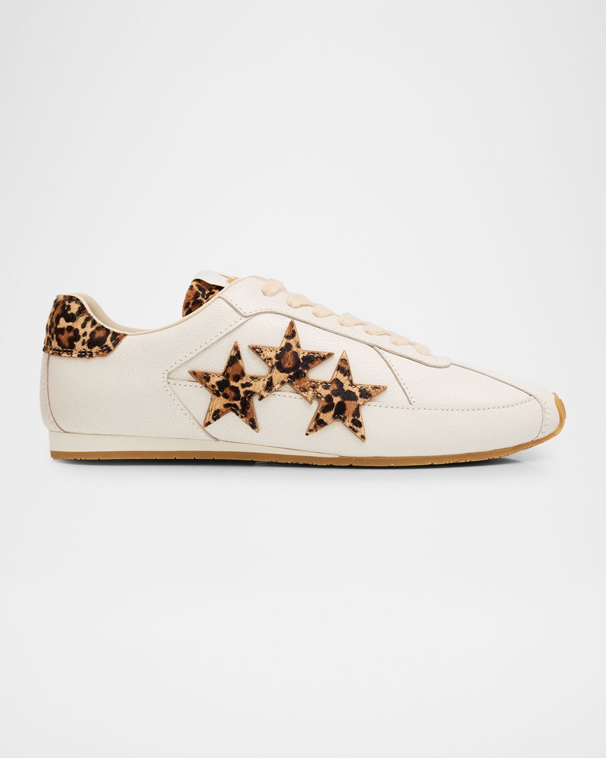 Amiri Pacific Leopard Calf Hair and Leather Low-Top Sneakers