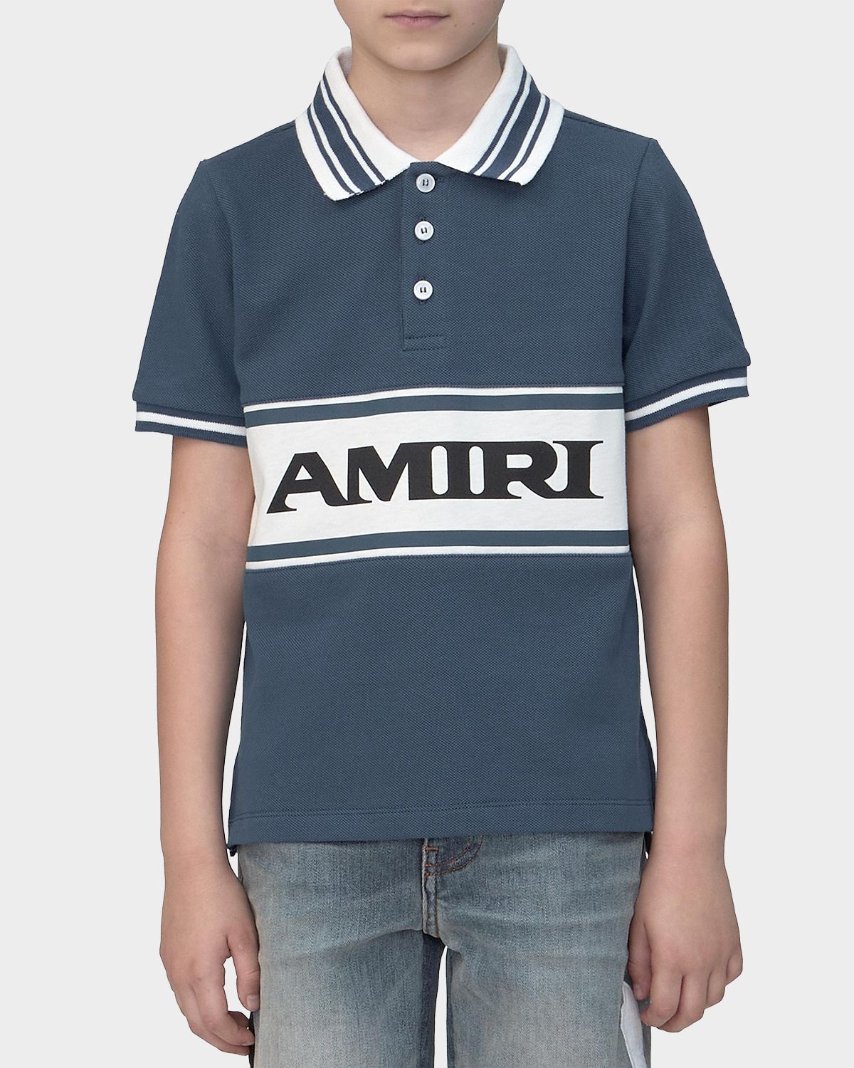 Amiri Boy 's  Sport Short-Sleeve Polo Shirt, Size -12