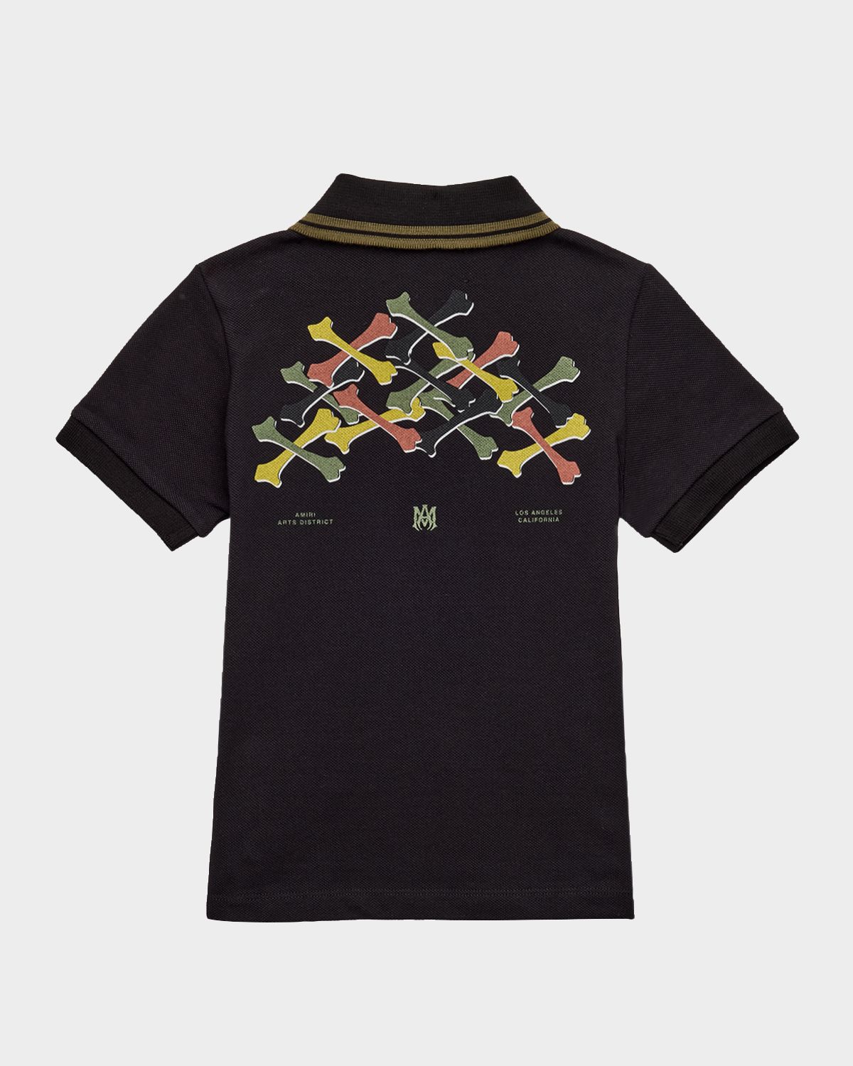 Amiri Boy 's Bones Cotton Polo Shirt, Size -12