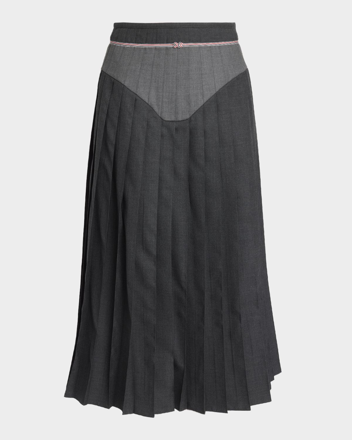 Thom Browne Bikini Pleated Midi Skirt