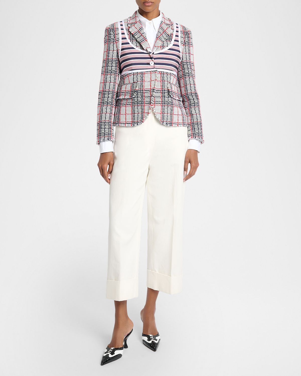 Thom Browne Bikini Trompe L 'oeil Check Single-Breasted Sport Coat
