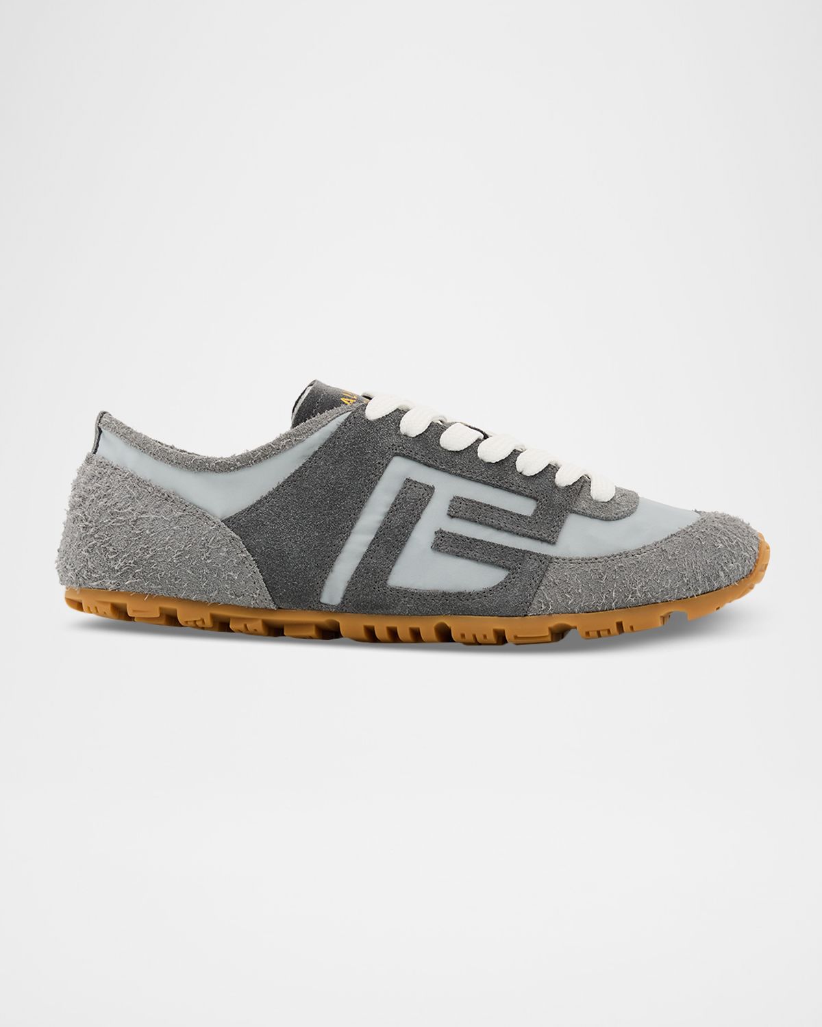 Balmain Men 's Racer 45 Suede & Nylon Low-Top Sneakers