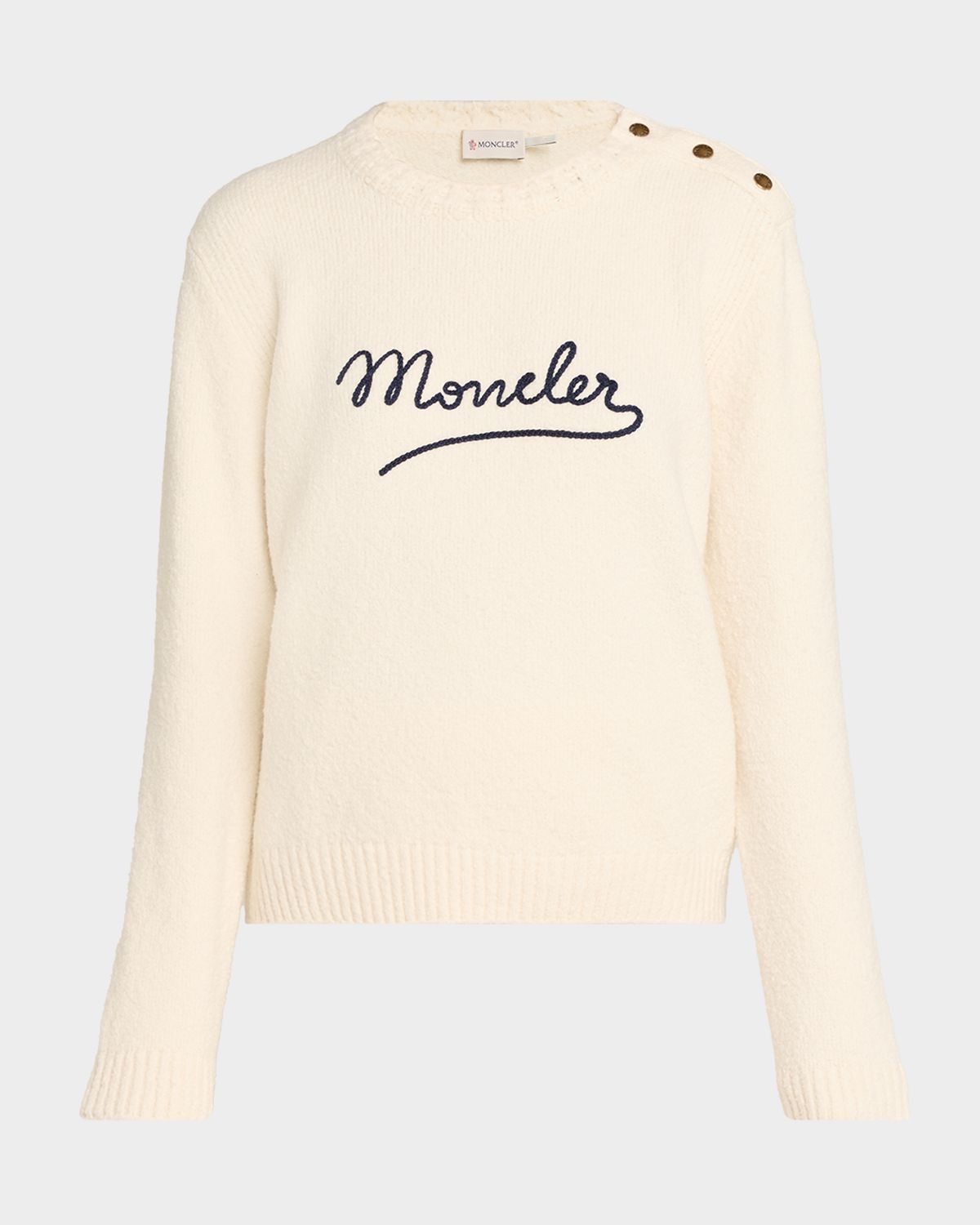 Moncler Crewneck Logo Sweater | Thumbnail 6 Moncler Crewneck Logo Sweater | Thumbnail 6