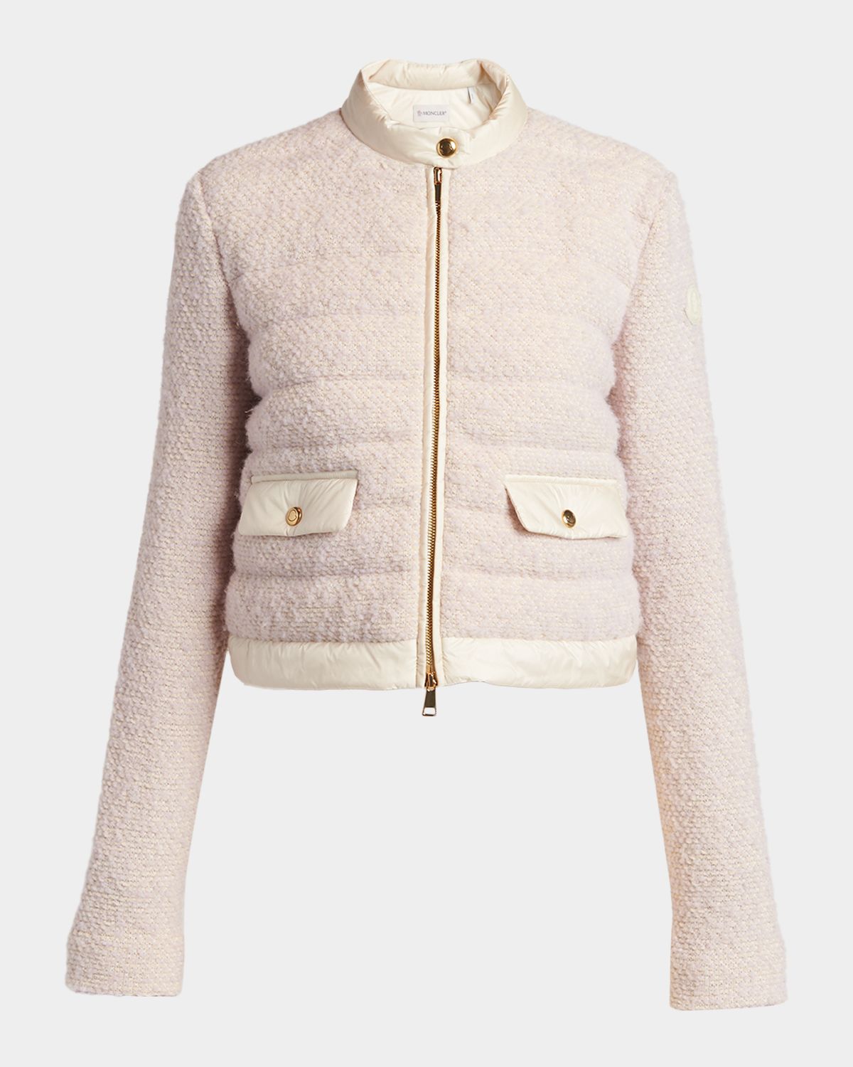 Moncler Bouclé Short Down Jacket | Thumbnail 6