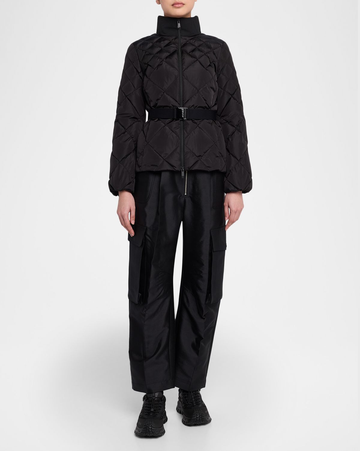 Moncler Balsamine Geometric-Quilted Short Down Jacket | Thumbnail 5 Moncler Balsamine Geometric-Quilted Short Down Jacket | Thumbnail 5