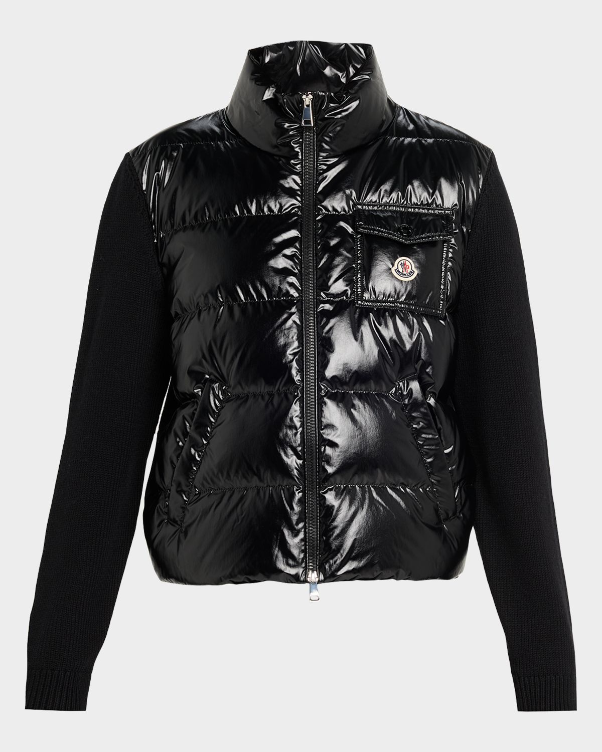 Moncler Padded Zip-Up Wool Cardigan | Thumbnail 6 Moncler Padded Zip-Up Wool Cardigan | Thumbnail 6