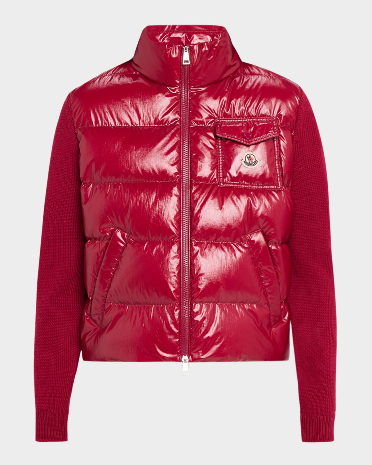 Moncler Padded Zip-Up Wool Cardigan | Thumbnail 6 Moncler Padded Zip-Up Wool Cardigan | Thumbnail 6