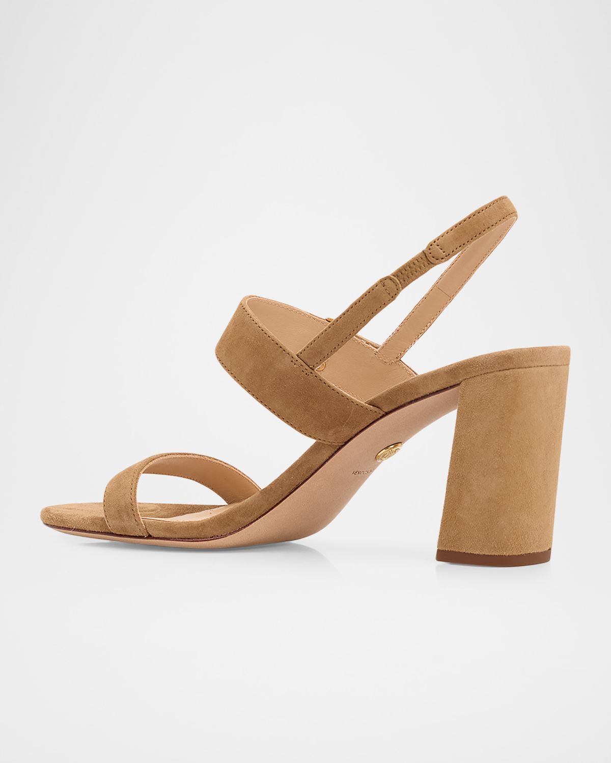 Veronica Beard 75mm Genetta Suede Slingback Sandals