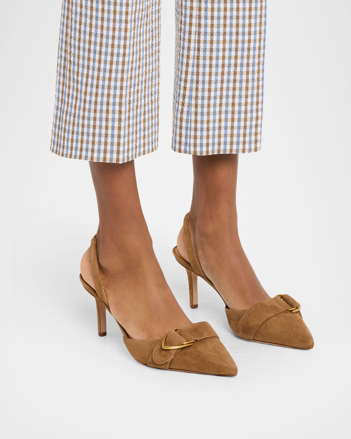 Veronica Beard Loralyn Suede Slingback Pumps