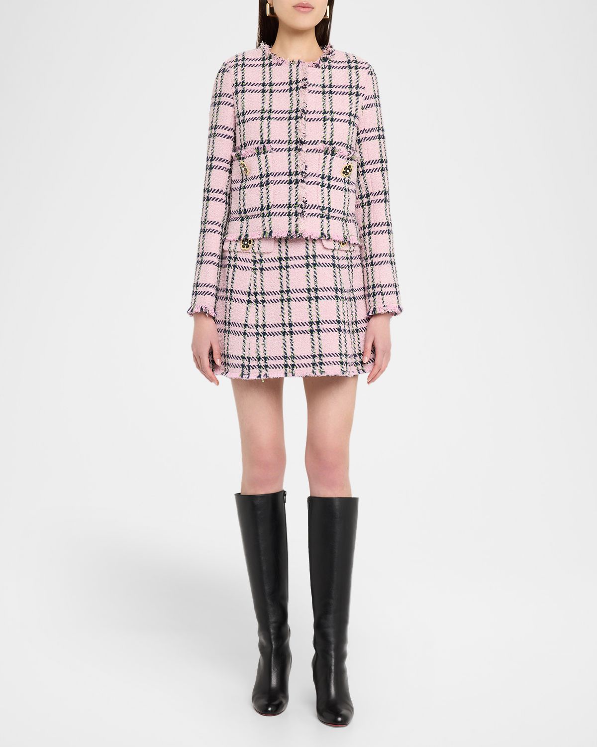 Cara Cara Waylin Plaid Tweed Jacket | Thumbnail 5