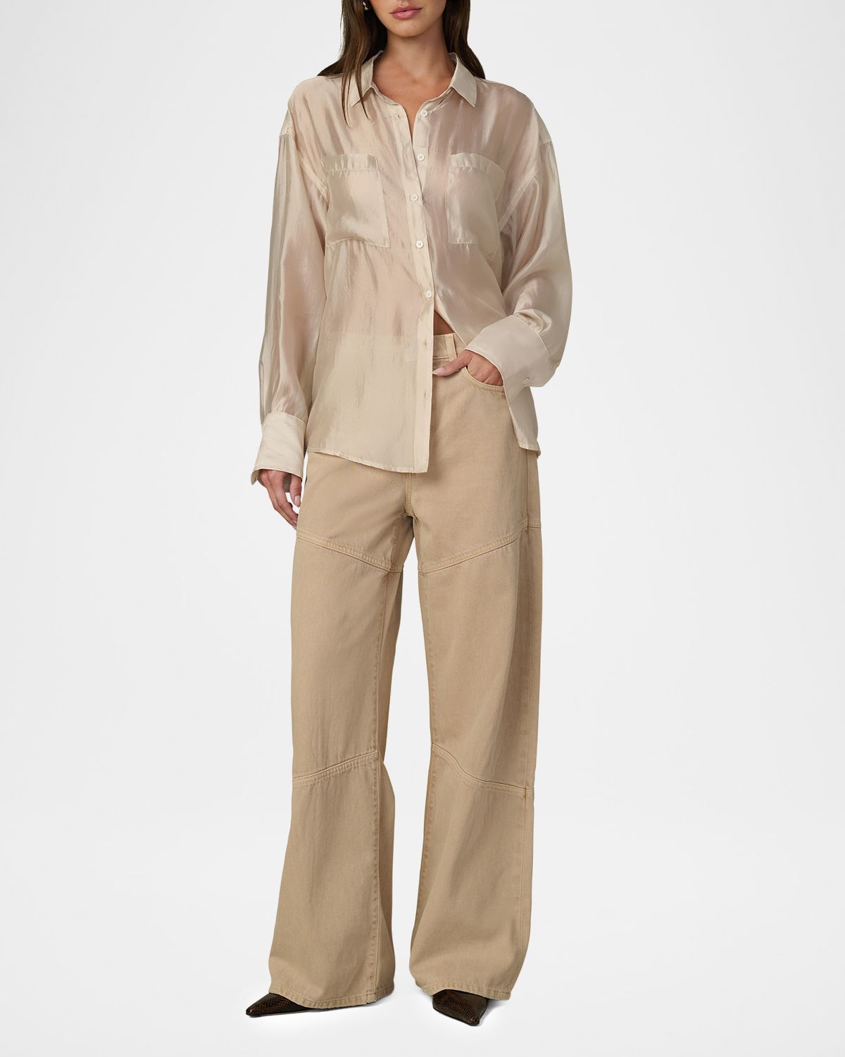 Joe 's Jeans The Organza Boyfriend Shirt