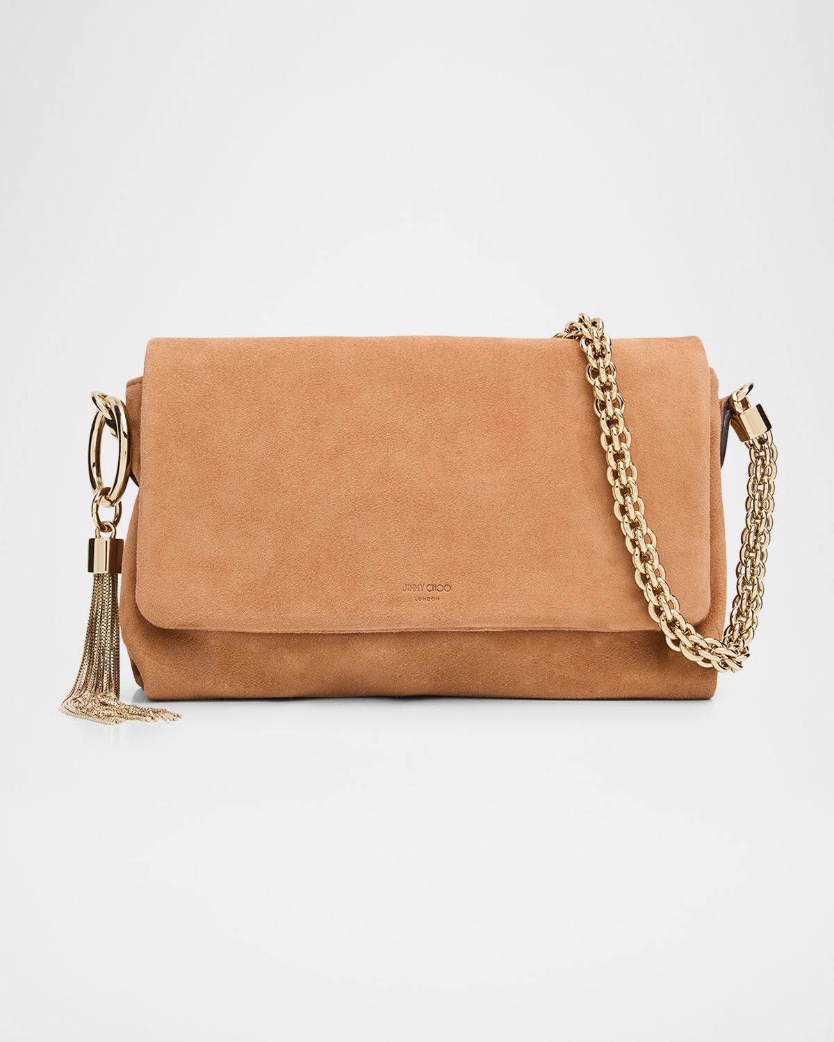 Jimmy Choo Callie Tassel Suede Shoulder Bag