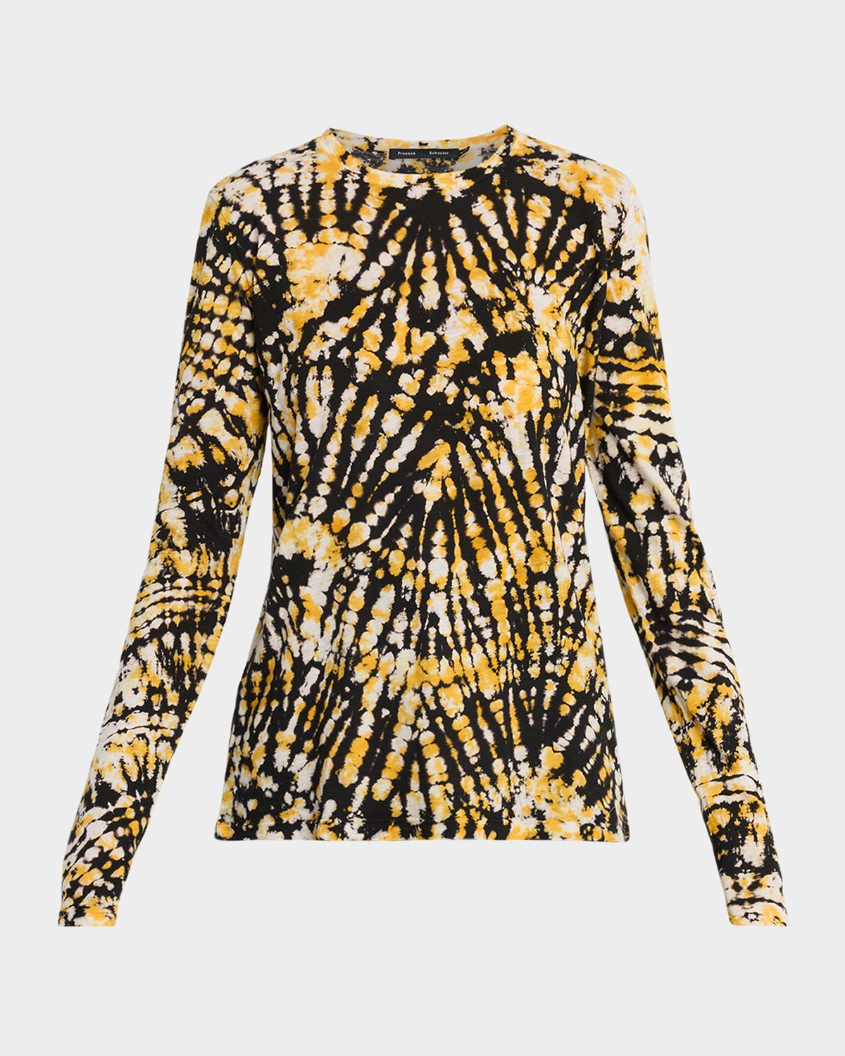Proenza Schouler Mia Long-Sleeve Tie Dye Top