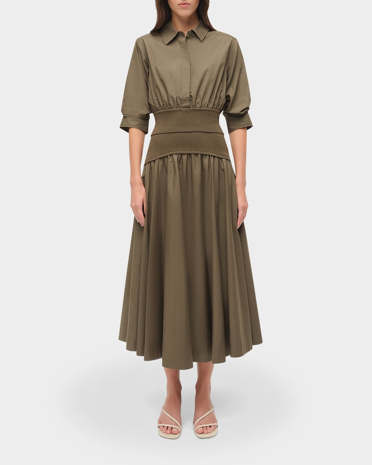 SIMKHAI Ovie Midi Skirt
