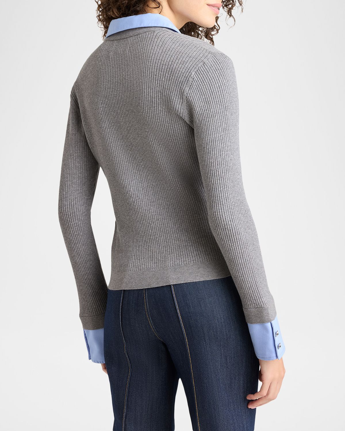 Cinq a Sept Soma Shirting Cardigan