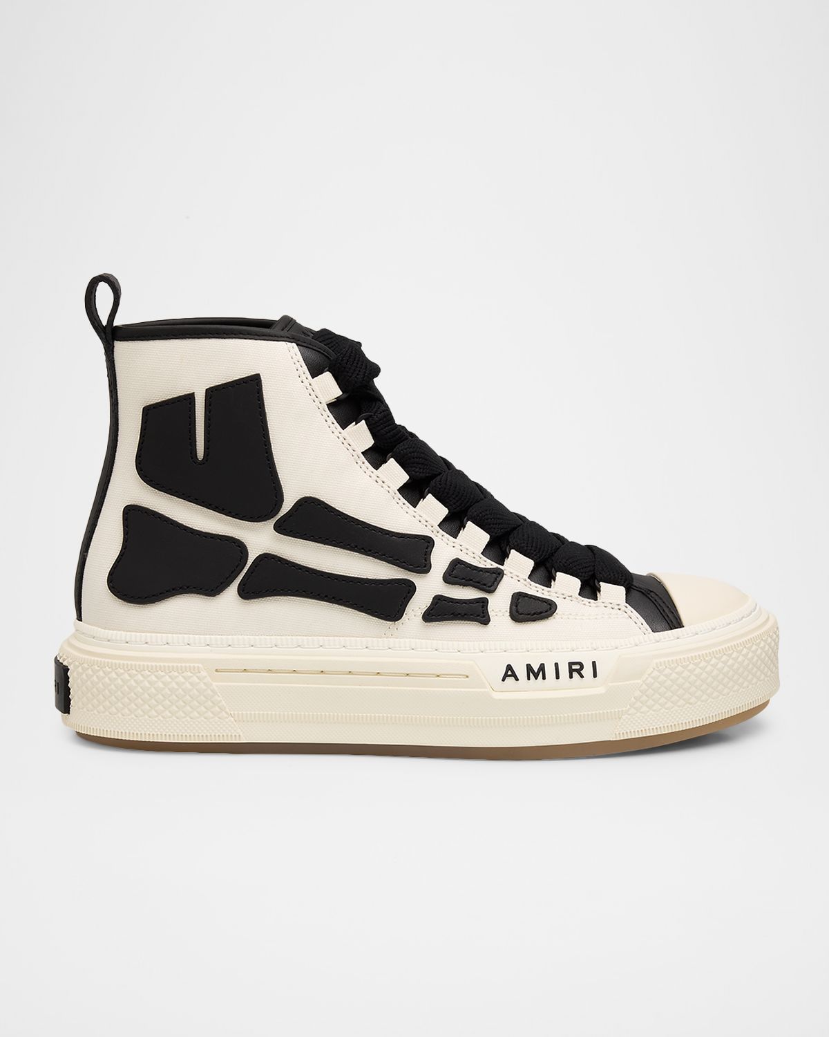 Amiri Men 's Skel Court Hi Canvas & Leather High-Top Sneakers | Thumbnail 5 Amiri Men 's Skel Court Hi Canvas & Leather High-Top Sneakers | Thumbnail 5