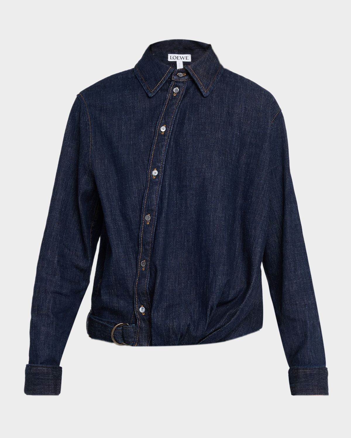 Loewe Draped Denim Shirt