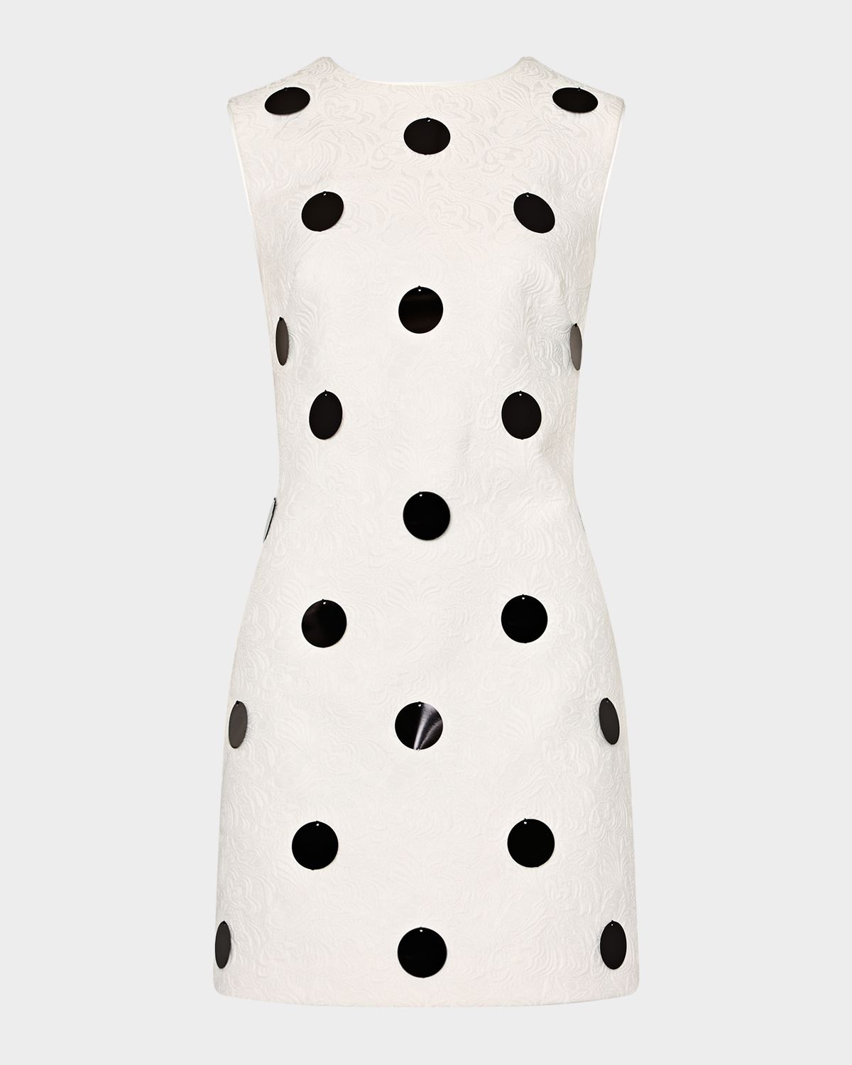 Milly Ivette Sleeveless Paillette Floral Mini Dress