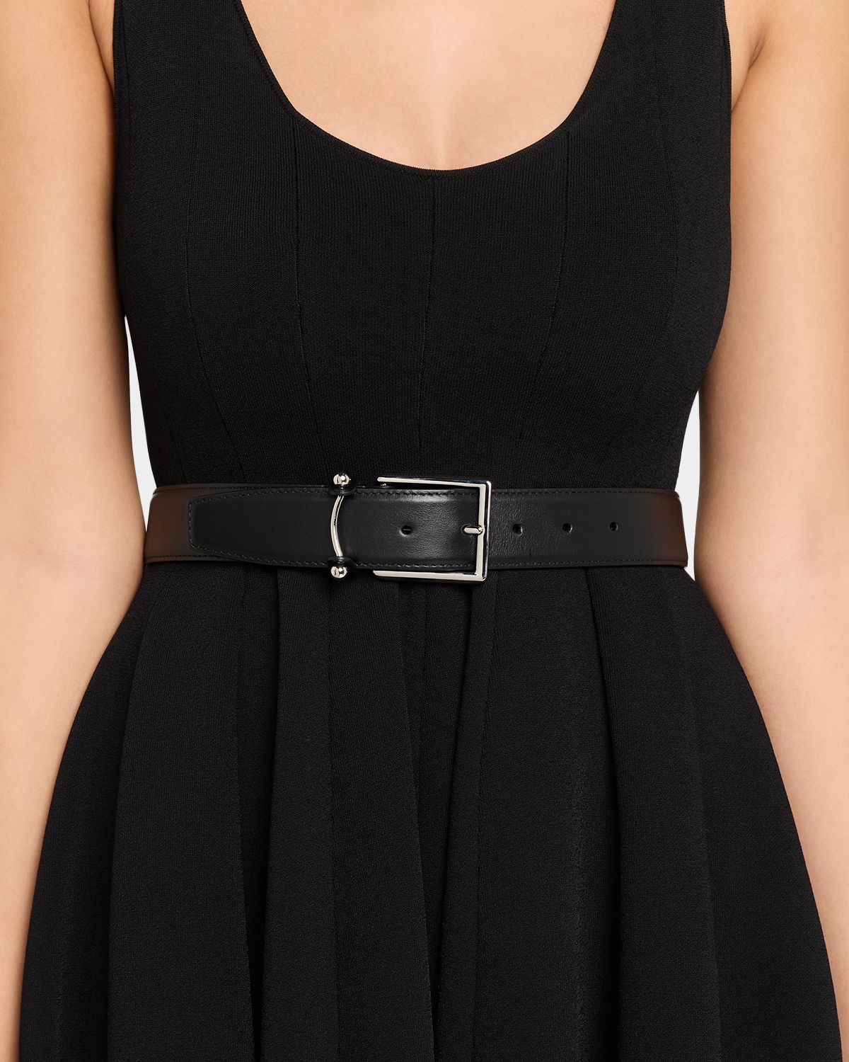 Christian Louboutin Men 's Chambeliss Collar-Pin Smooth Leather Belt