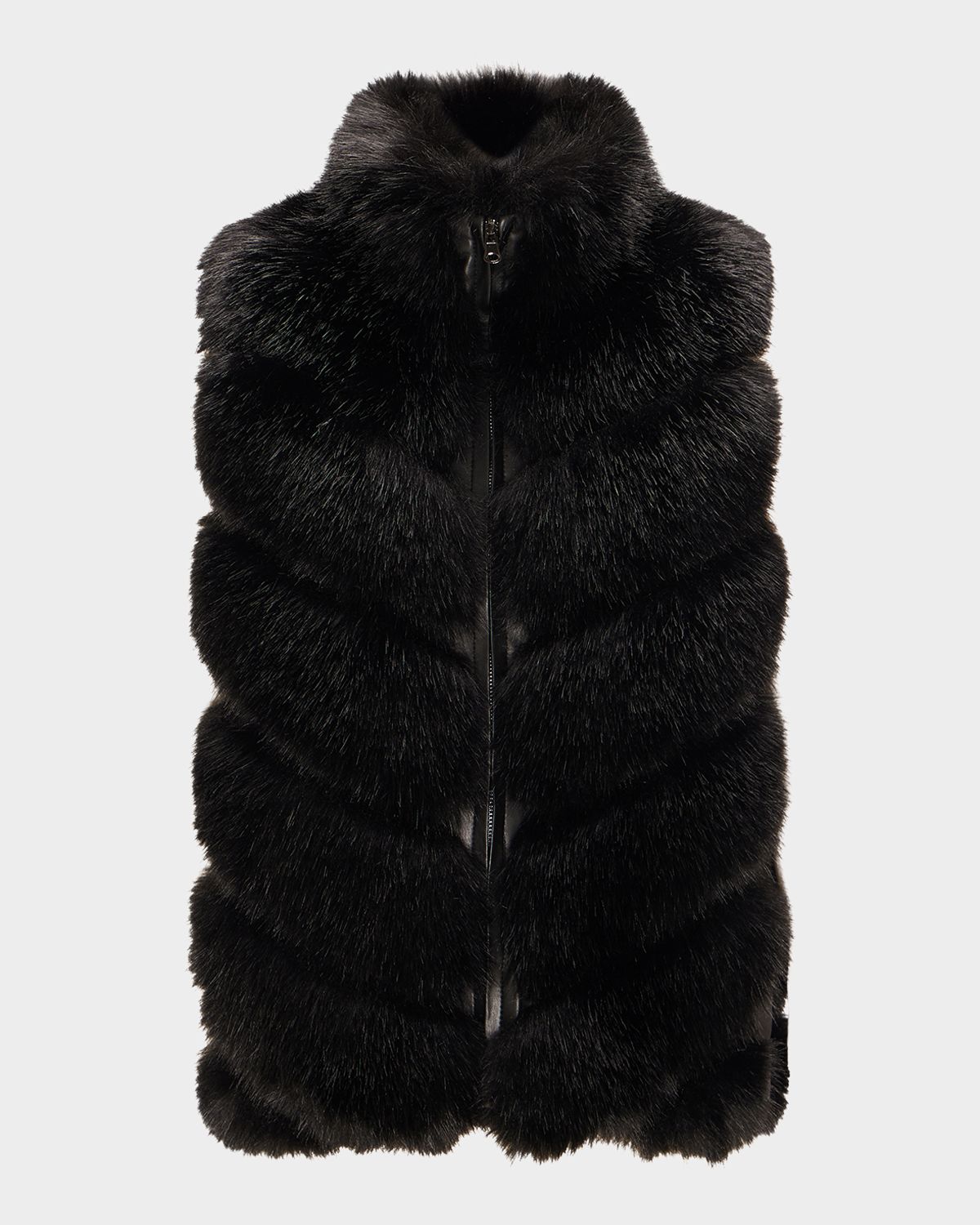 Lyla Grant Fur-Free Quilted Faux Fox Vest | Thumbnail 5