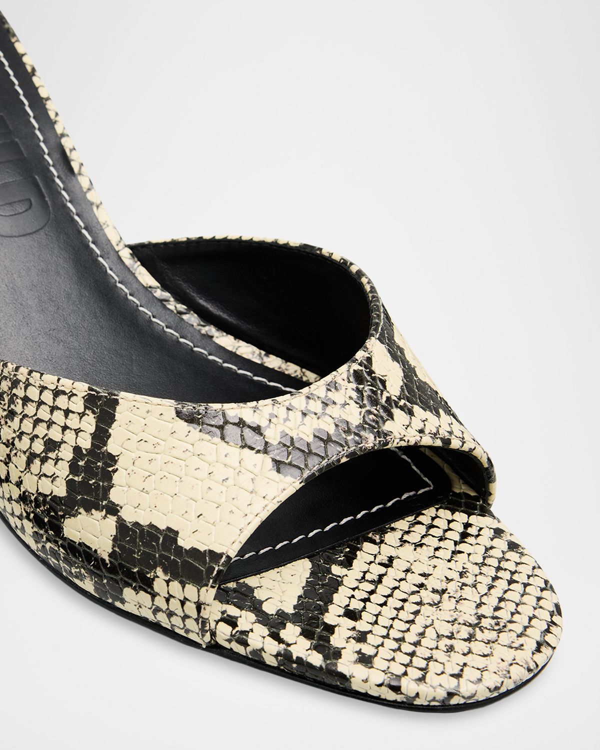STAUD Brigitte Snake-Embossed Leather Wedge Mules | Thumbnail 5 STAUD Brigitte Snake-Embossed Leather Wedge Mules | Thumbnail 5