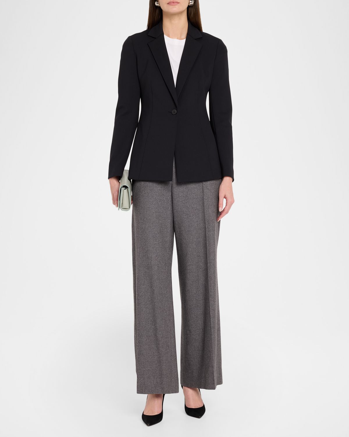 Lafayette 148 New York Slim Single-Button Blazer