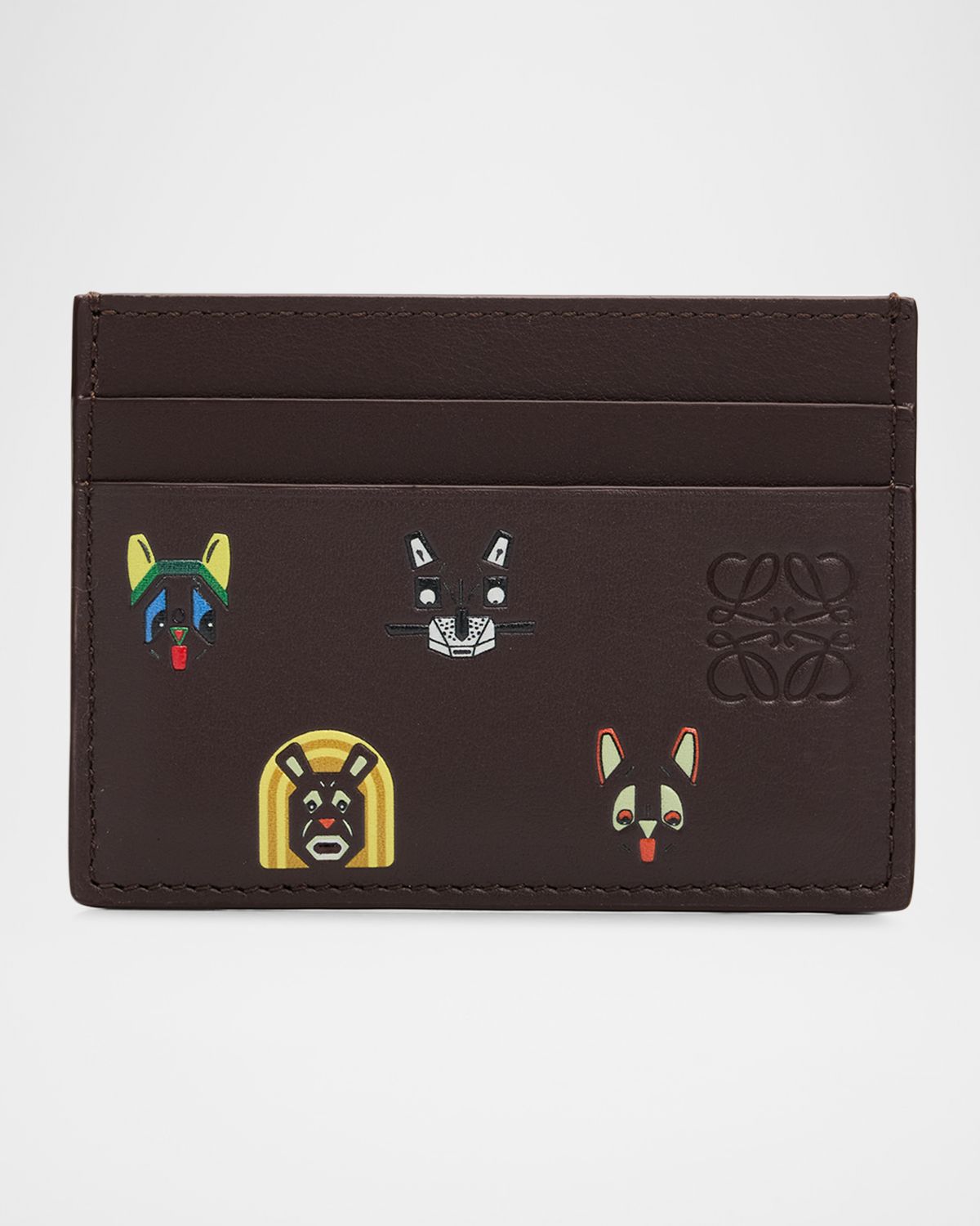 Loewe x Louis Wain Men 's Leather Card Holder