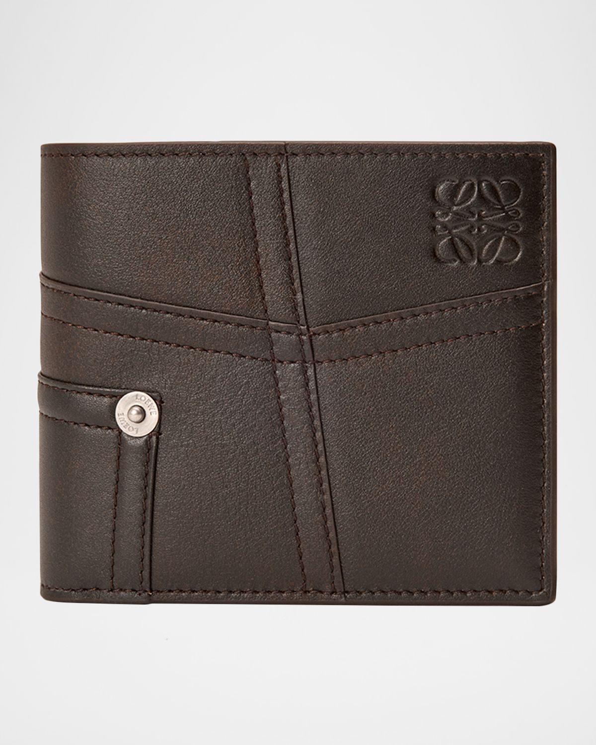 Loewe Men 's Panta Leather Bifold Wallet